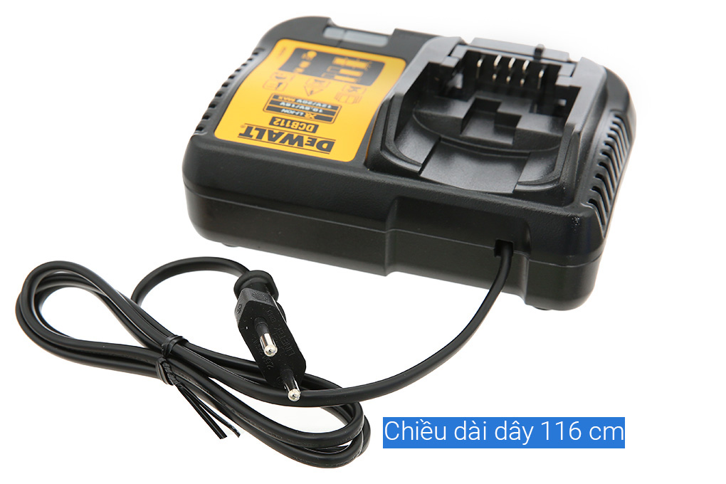 Sạc pin Dewalt DCB112-B1 10.8V - 18V 2 Ah Màu Đen - Vàng