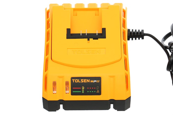 Sạc pin Tolsen 87485 20V 2.0 Ah Màu Đen - Vàng