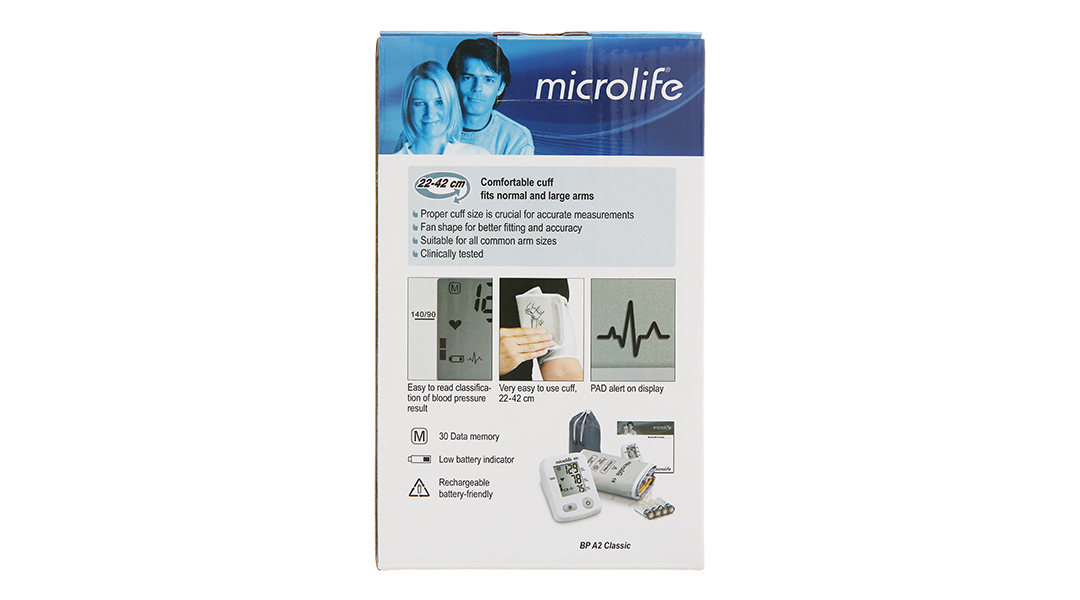 Máy đo huyết áp bắp tay tự động Microlife Bp A2 Classic