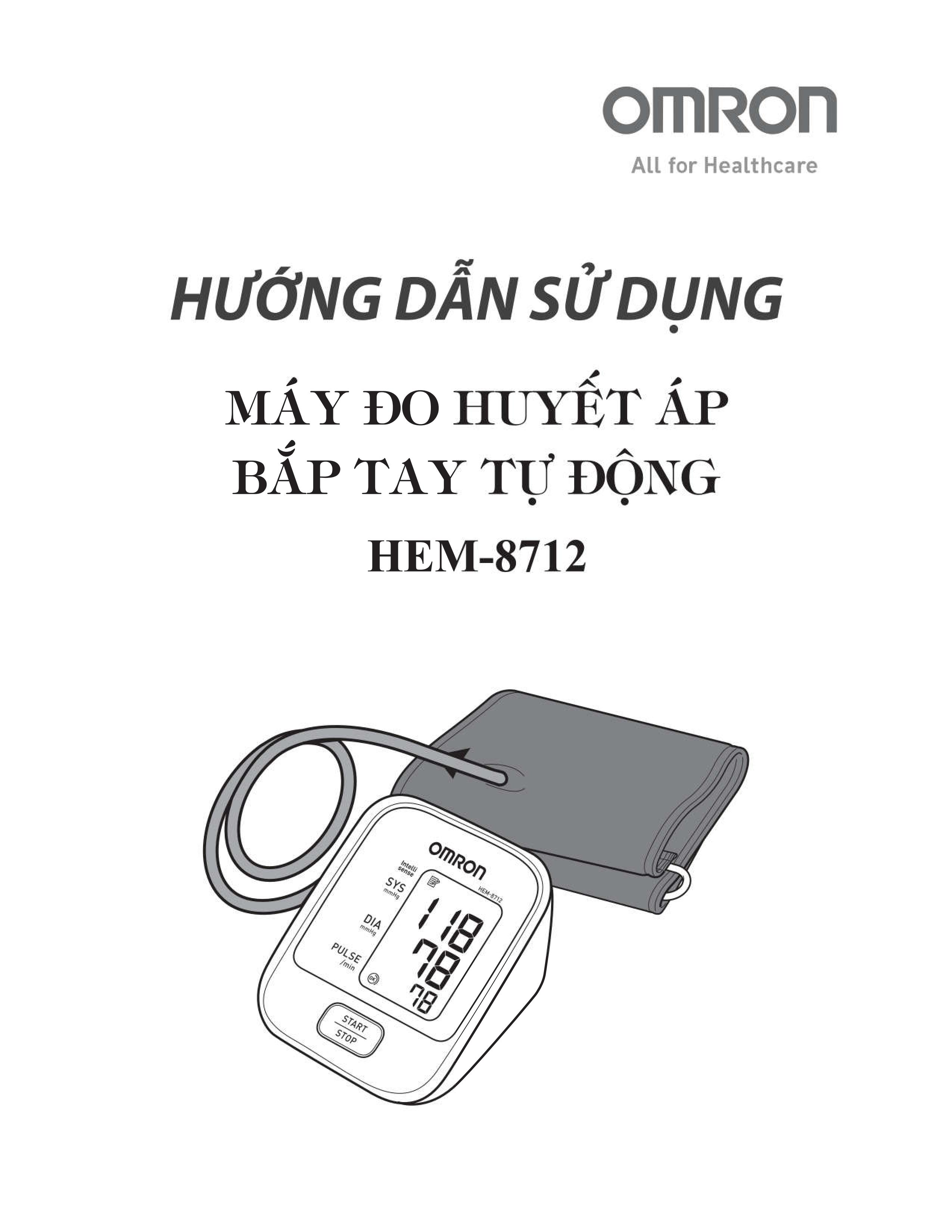 Máy đo huyết áp bắp tay Omron HEM-8712 - 13