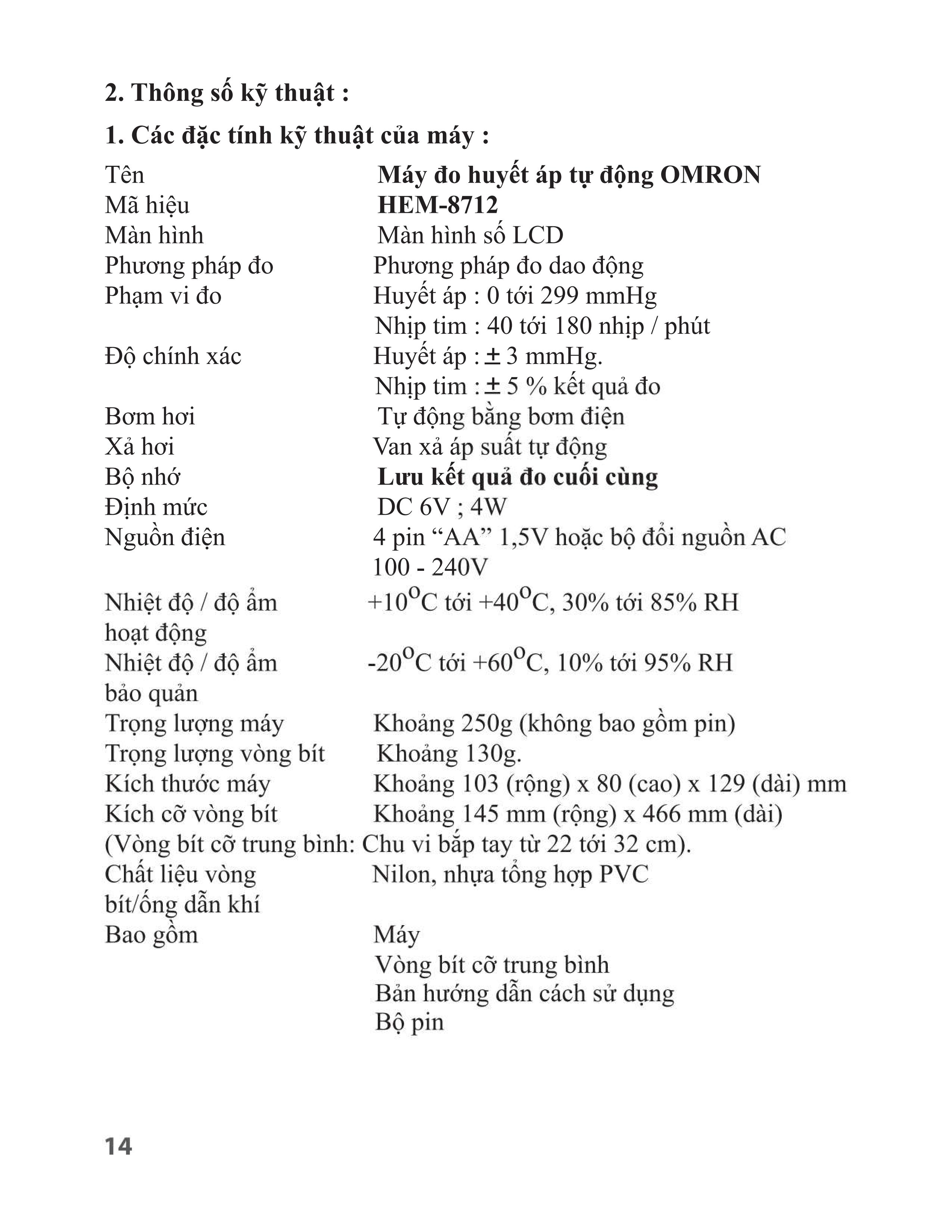 Máy đo huyết áp bắp tay Omron HEM-8712 - 26