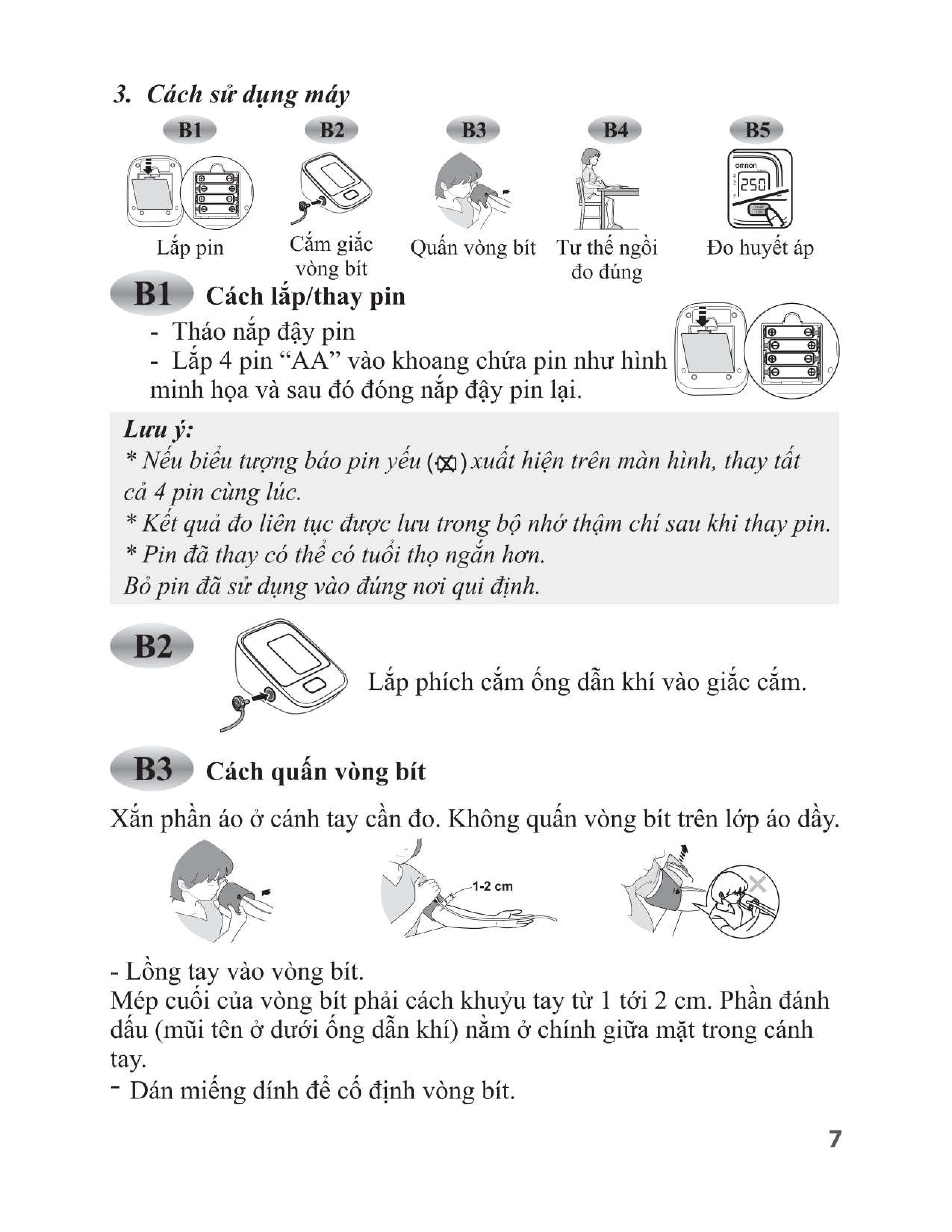 Máy đo huyết áp bắp tay Omron HEM-8712 - 19