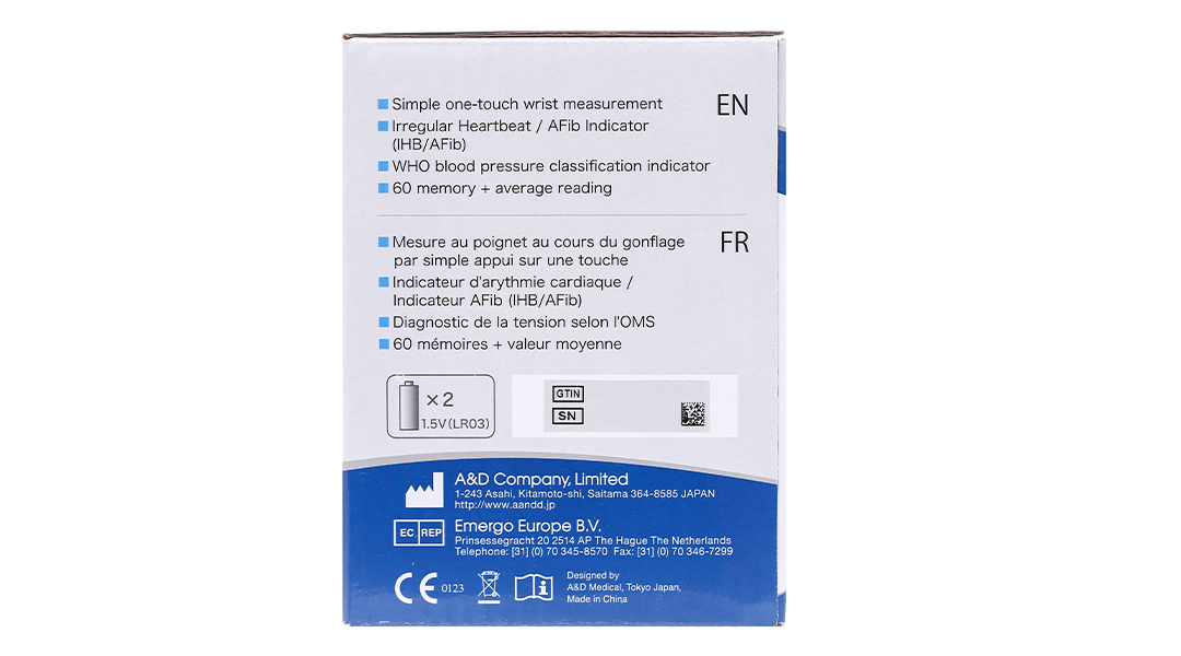 Máy đo huyết áp cổ tay AND UB-525 - 8