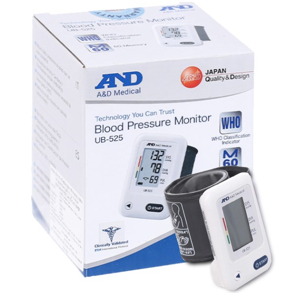 Máy đo huyết áp cổ tay AND UB-525