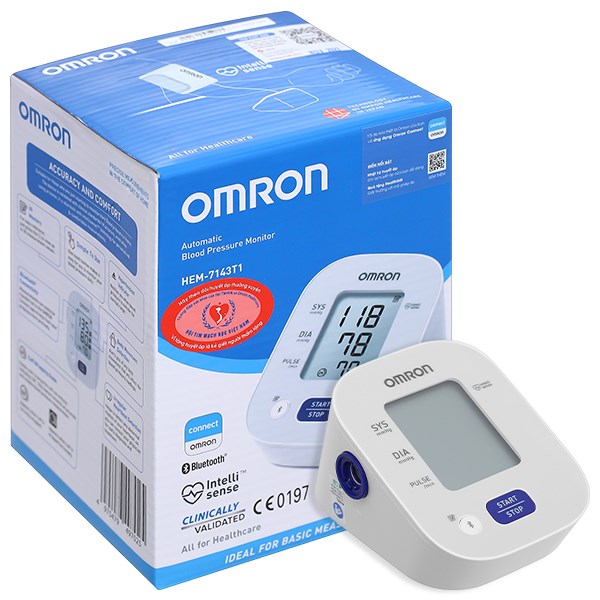 Máy đo huyết áp bắp tay Omron HEM-7143T1