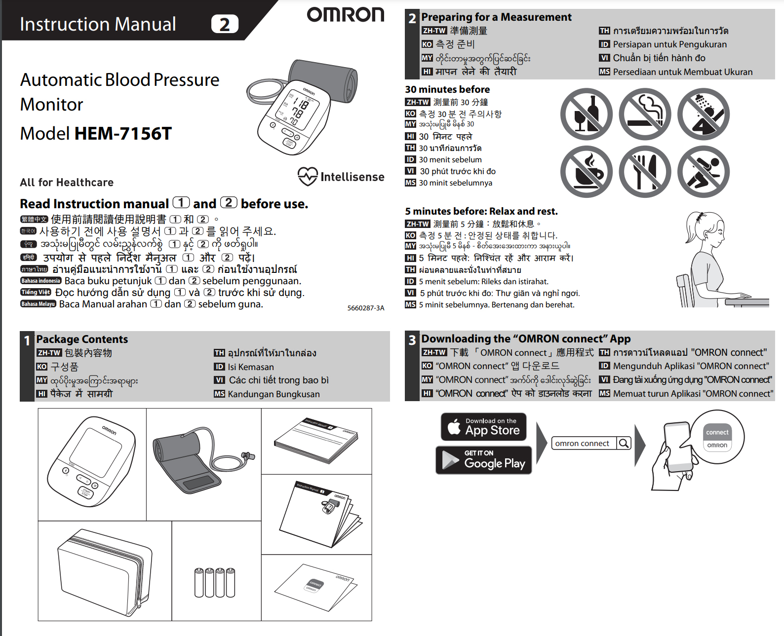 Máy đo huyết áp bắp tay Omron HEM-7156T - 22