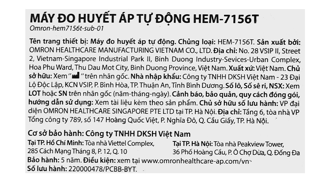 Máy đo huyết áp bắp tay Omron HEM-7156T - 13