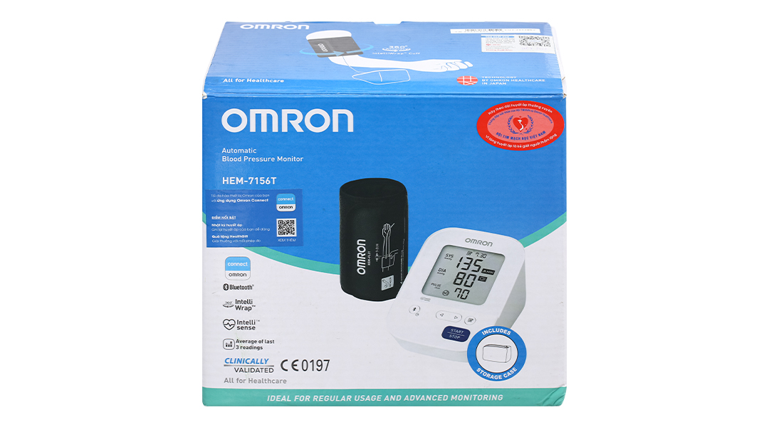 Máy đo huyết áp bắp tay Omron HEM-7156T - 9