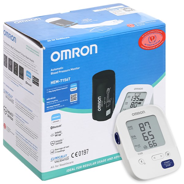 Máy đo huyết áp bắp tay Omron HEM-7156T