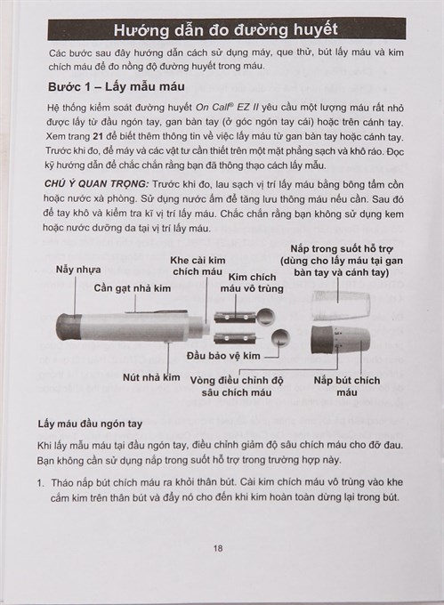 Máy đo đường huyết On Call EZ II (tặng kèm 25 que thử) - 34