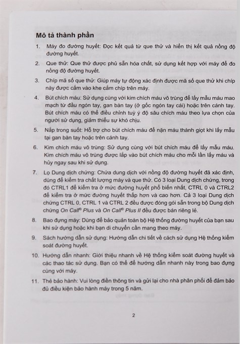 Máy đo đường huyết On Call EZ II (tặng kèm 25 que thử) - 18