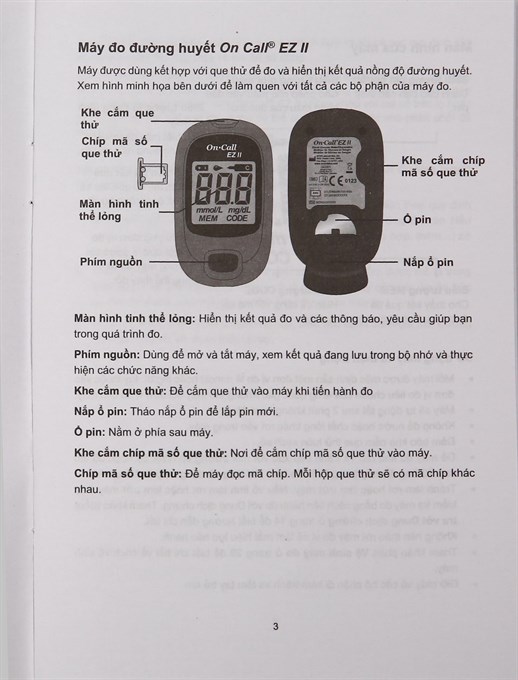 Máy đo đường huyết On Call EZ II (tặng kèm 25 que thử) - 19