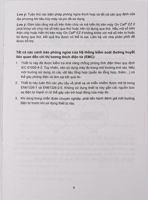 Máy đo đường huyết On Call EZ II (tặng kèm 25 que thử) - 21
