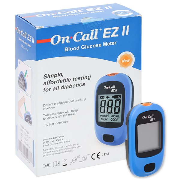 Máy đo đường huyết On Call EZ II (không tặng kèm que thử đường huyết)