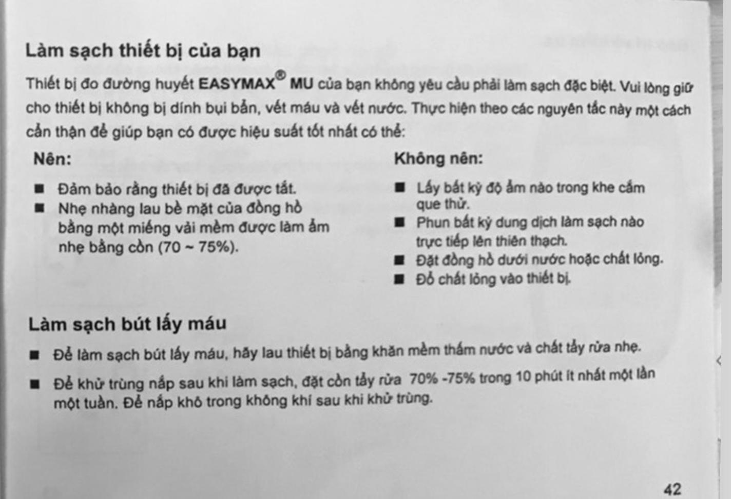 Máy đo đường huyết EasyMax MU (mg/dl) - 48