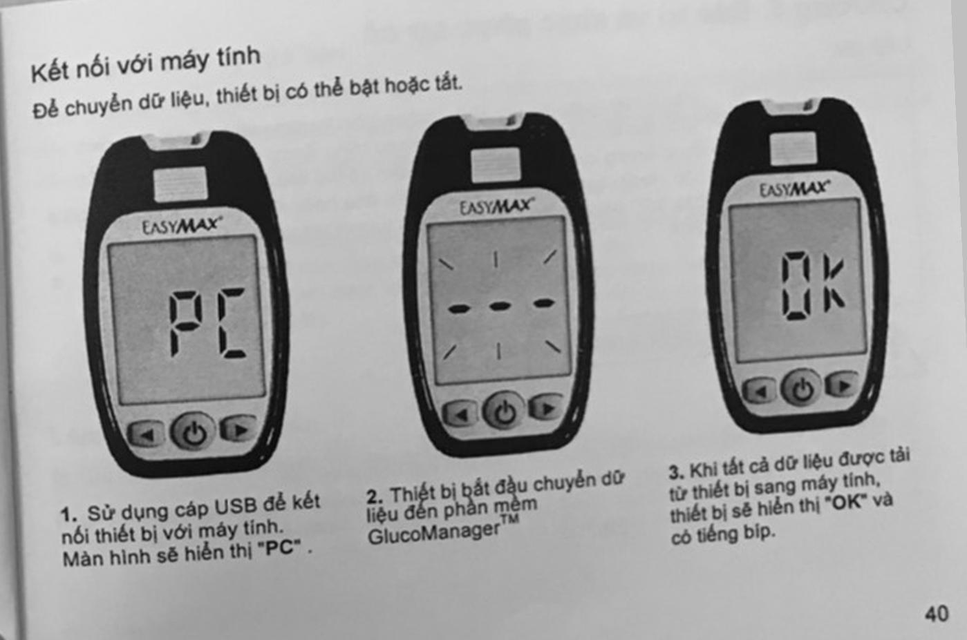 Máy đo đường huyết EasyMax MU (mg/dl) - 58
