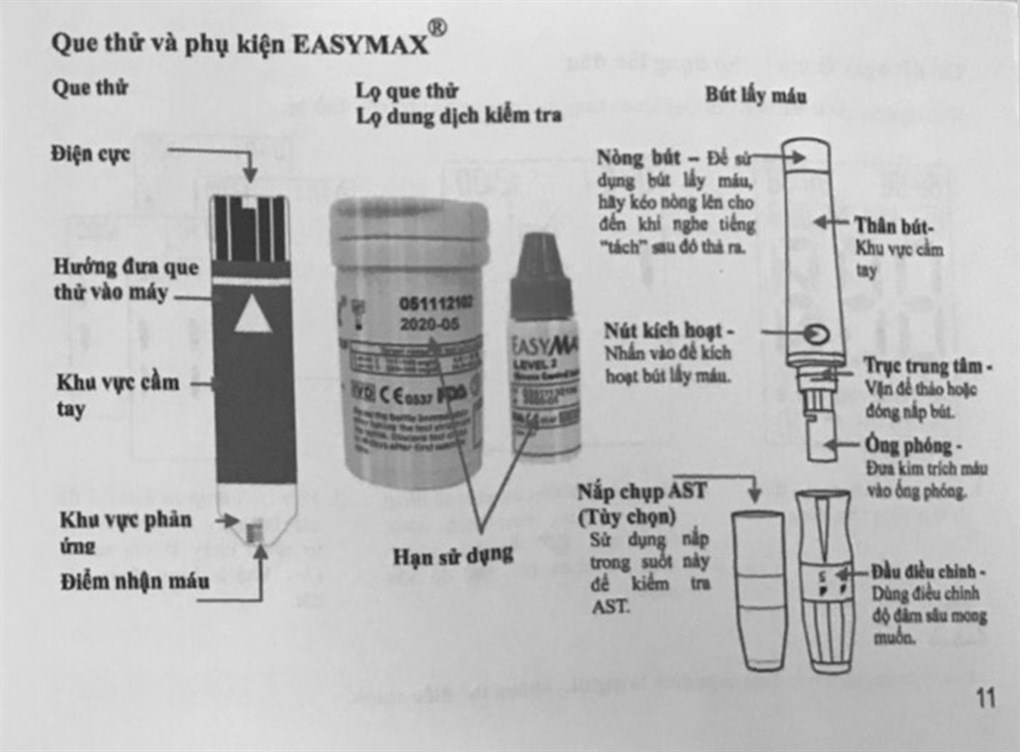 Máy đo đường huyết EasyMax Mini - 20