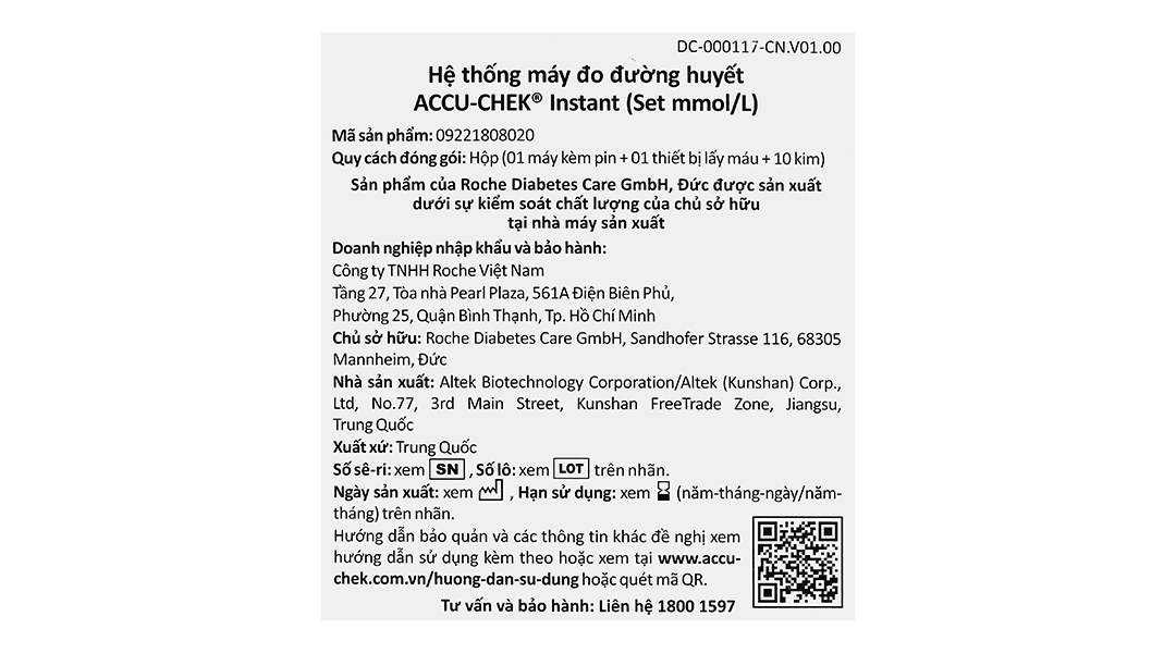 Máy đo đường huyết Accu-Chek Instant - 12