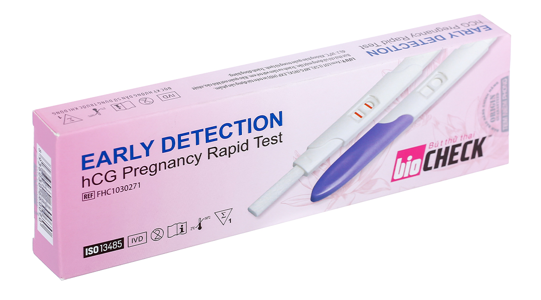 Bút thử thai Biocheck Early Detection hCG Pregnancy Rapid Test ...