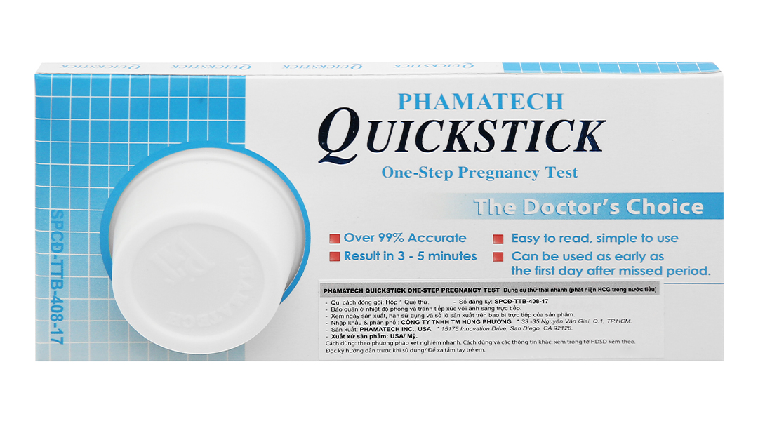 Cách dùng que thử thai Quickstick như thế nào?
