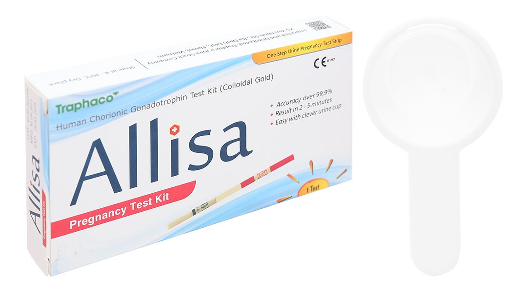 Mang thai là một trạng thái đáng kính trong cuộc đời phụ nữ. Allisa Pregnancy Test Kit sẽ giúp bạn khám phá điều đó. Sản phẩm được thiết kế thông minh để đáp ứng nhu cầu của người dùng. Hãy xem hình ảnh liên quan để hiểu rõ hơn về sản phẩm này.
