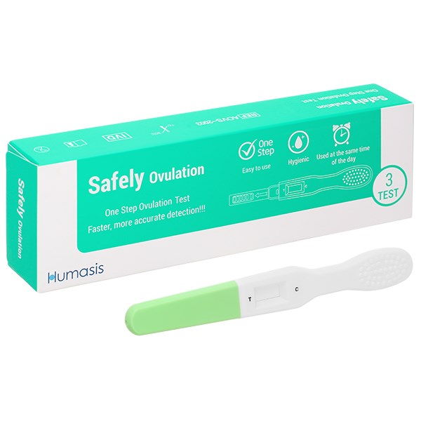 Que thử rụng trứng Safely Ovulation hộp 3 que thử