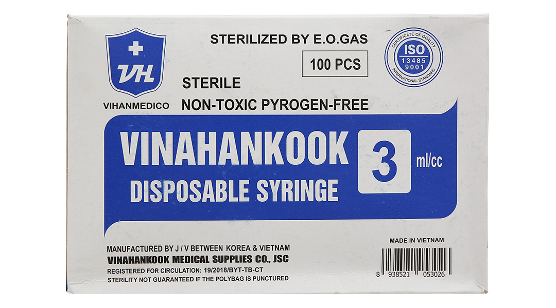 Bơm kim tiêm Vinahankook được sử dụng trong ngành y?
