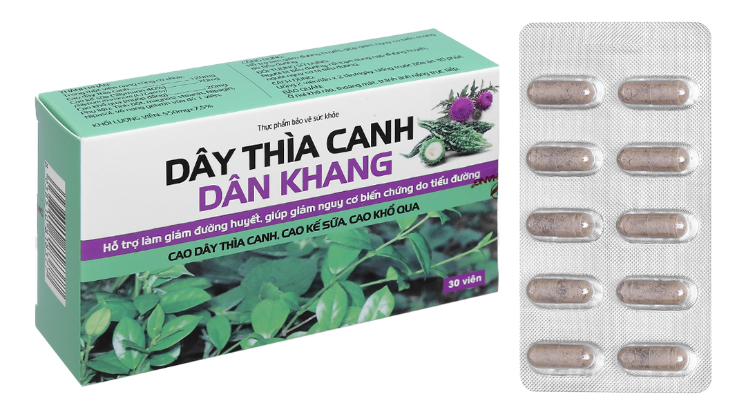 Dây Thìa Canh Dân Khang hỗ trợ làm giảm đường huyết