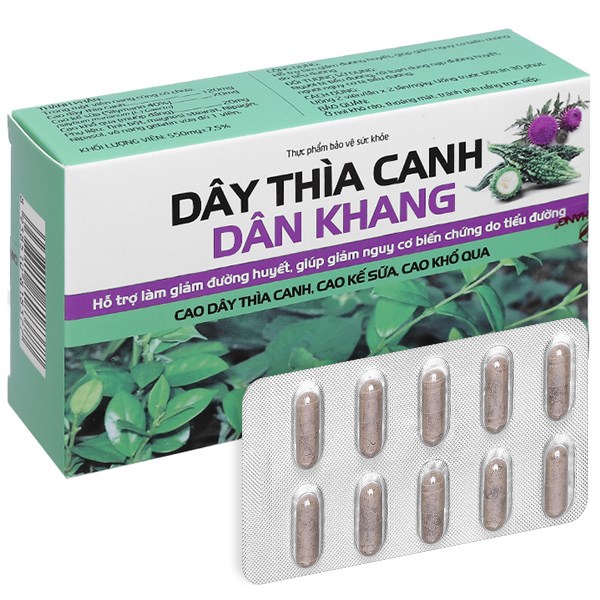 Dây Thìa Canh Dân Khang hỗ trợ làm giảm đường huyết