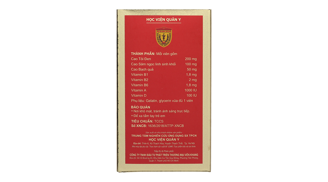 Tỏi Đen Sâm Ngọc Linh Gold hỗ trợ giảm mỡ máu