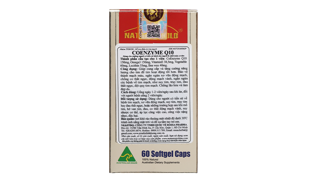 Nature's Gold Co-Enzyme Q10 150mg hỗ trợ tim mạch