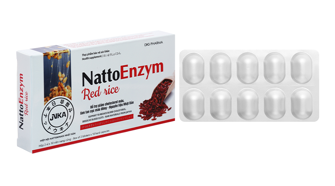 NattoEnzym Red Rice hỗ trợ giảm cholesterol, ngừa đột quỵ