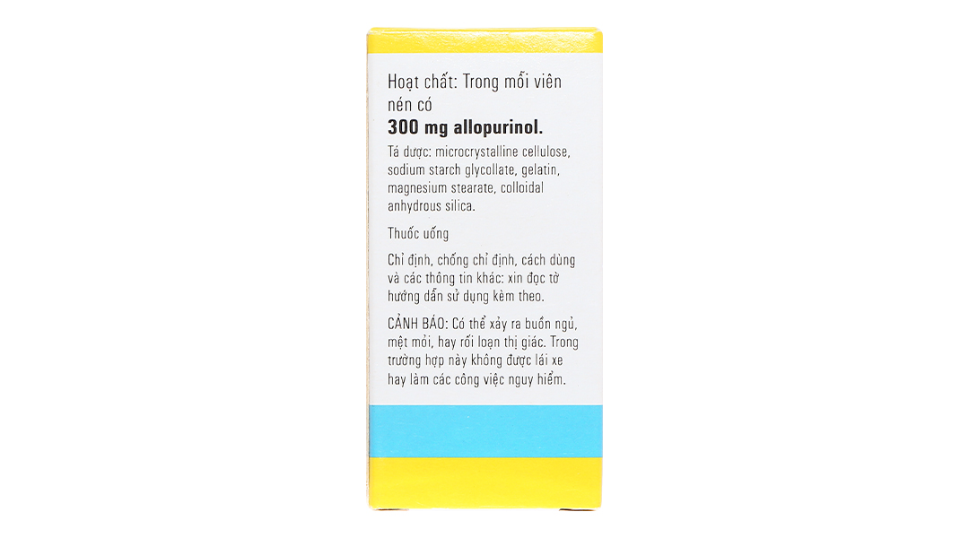 Milurit 300mg trị gout, tăng acid uric huyết nguyên phát lọ 30 viên - 10