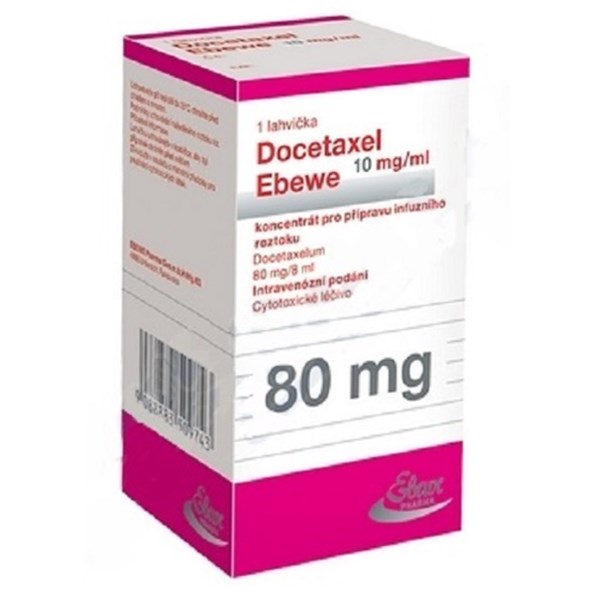 Dung dịch tiêm Docetaxel Ebewe 10mg/ml điều trị ung thư vú