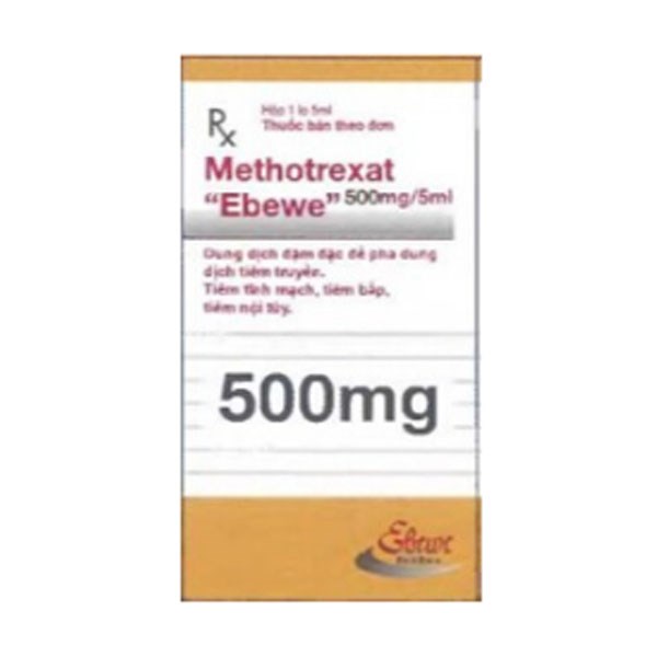 Dung dịch tiêm Methotrexat Ebewe 500mg/5ml điều trị ung thư vú