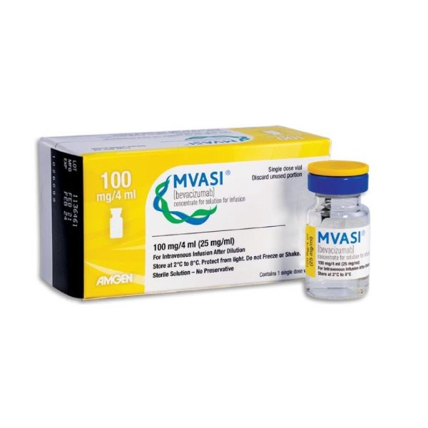 Dung dịch pha truyền Mvasi 100mg/4ml điều trị ung thư phổi, đại tràng