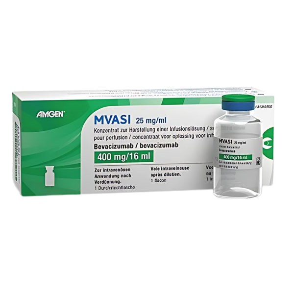 Dung dịch pha truyền Mvasi 400mg/16ml điều trị ung thư phổi, đại tràng
