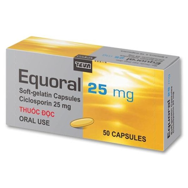 Equoral 25 mg dự phòng thải ghép sau ghép tạng