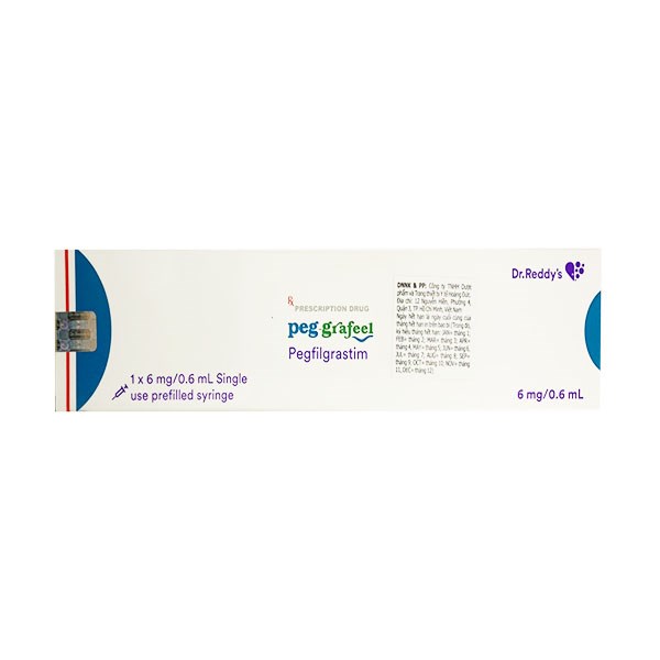 Dung dịch tiêm Peg-Grafeel 6mg/0.6ml điều trị hỗ trợ sau hóa xạ trị