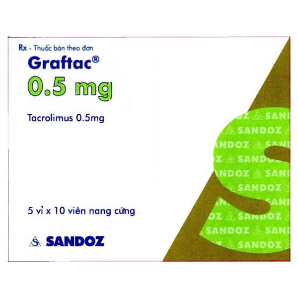 Graftac 0,5 mg dự phòng thải ghép sau ghép gan, thận hoặc tim