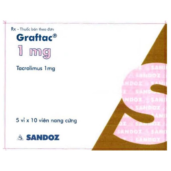 Graftac 1 mg dự phòng thải ghép sau ghép gan, thận hoặc tim