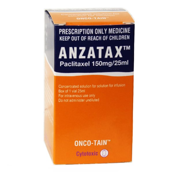 Thuốc tiêm Anzatax 150mg/25ml điều trị ung thư buồng trứng