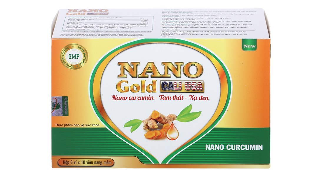 Nano Gold New Cali USA hỗ trợ điều trị viêm loét dạ dày
