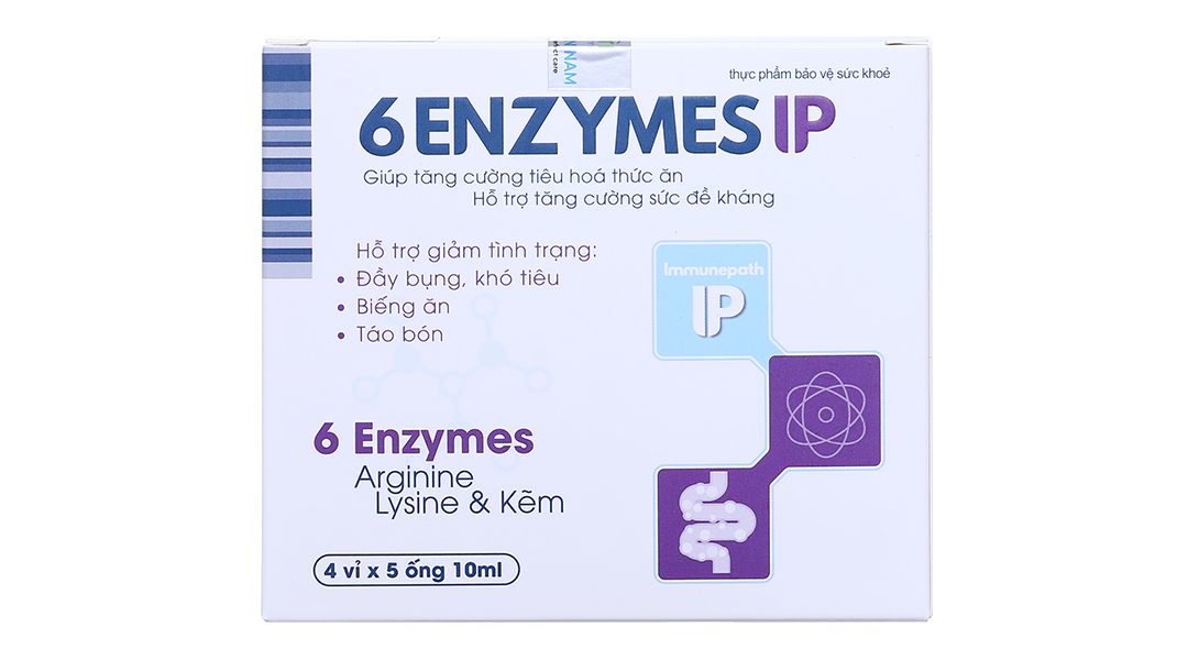 Tác dụng của dung dịch tiêu hóa 6 enzymes IP là gì?
