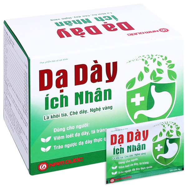 Cốm Dạ Dày Ích Nhân hỗ trợ giảm viêm loét dạ dày hộp 10 gói x 8g