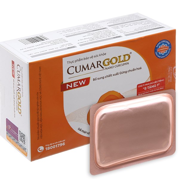 CumarGold New hỗ trợ giảm viêm loét dạ dày, tá tràng hộp 40 viên