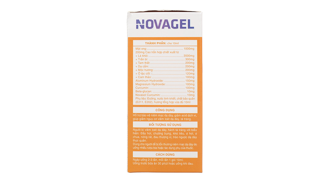 Hỗn dịch uống Novagel hỗ trợ bảo vệ niêm mạc dạ dày