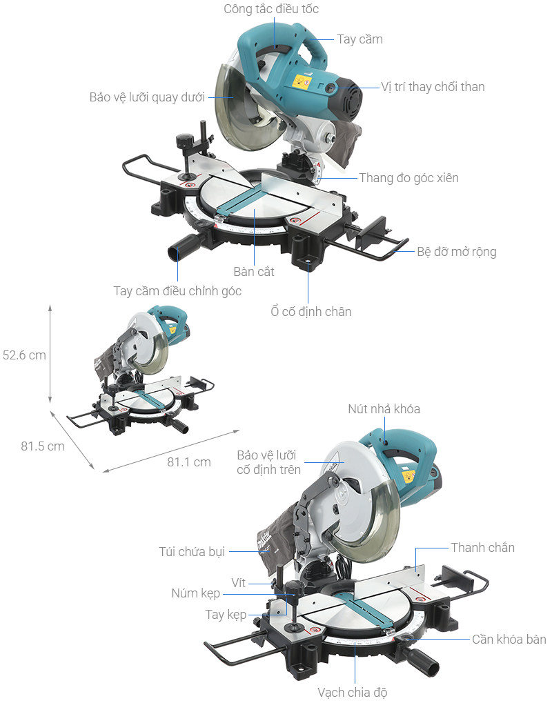 Máy cưa đa góc Makita M2300B 1500W