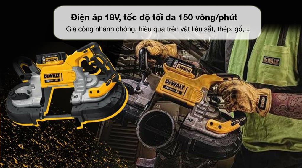 Máy cưa vòng pin Dewalt DCS374N-KR 18V (không kèm pin, sạc) - Chính hãng, giá rẻ | Điện máy XANH