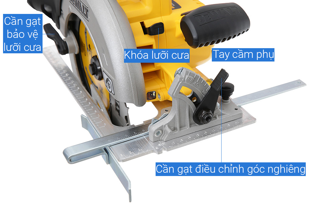 Máy cưa đĩa pin Dewalt DCS570N-KR 18V (Không kèm pin, sạc) Màu Đen - Vàng